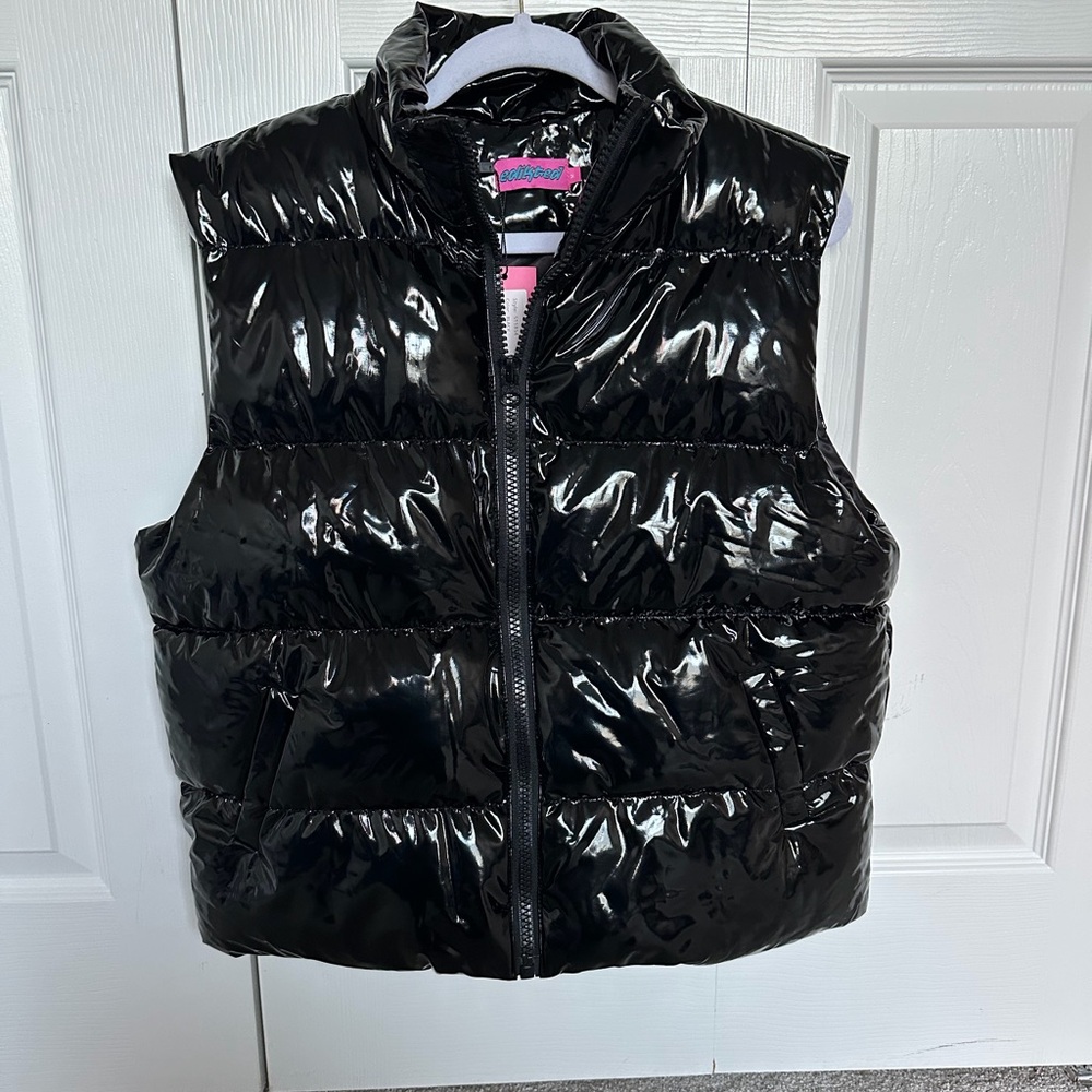 Edikted Glossy Black Outerwear